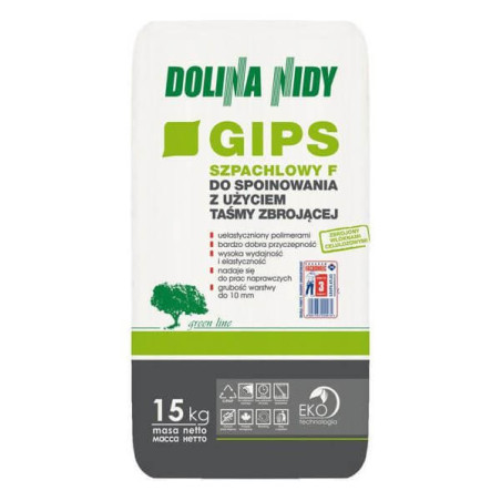 Gips Szpachlowy F 15Kg Dolina Nidy