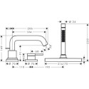 Bateria Wannowa Tecturis S Biały Mat 73447700 Hansgrohe Bateria Wannowa Tecturis S Biały Mat 73447700 Hansgrohe