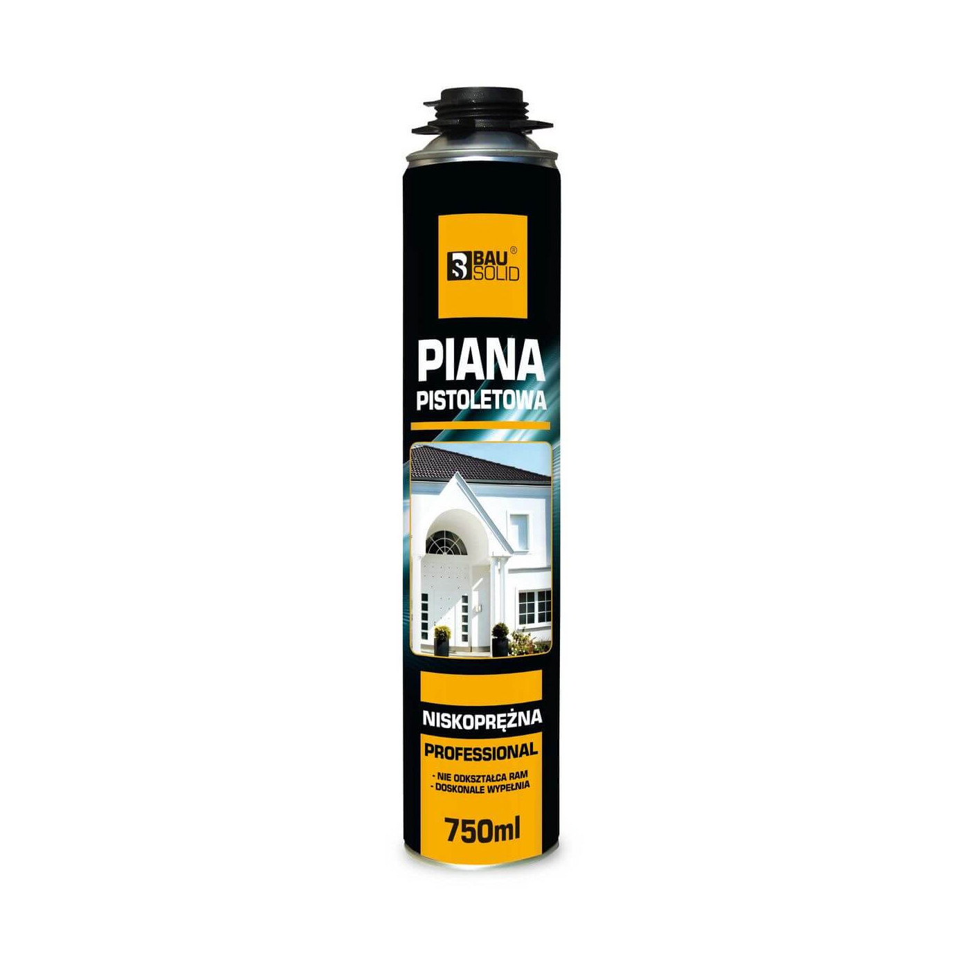 Pianka Pistoletowa Niskoprężna 750ml Bausolid Pianka Pistoletowa Niskoprężna 750ml Bausolid