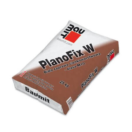 Zaprawa Cienkowarstwowa Planofix W Biała Klasa M10 25Kg Baumit
