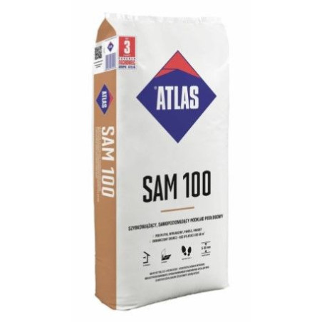 Samopoziomujący Podkład Podłogowy SAM 100 25 kg Atlas