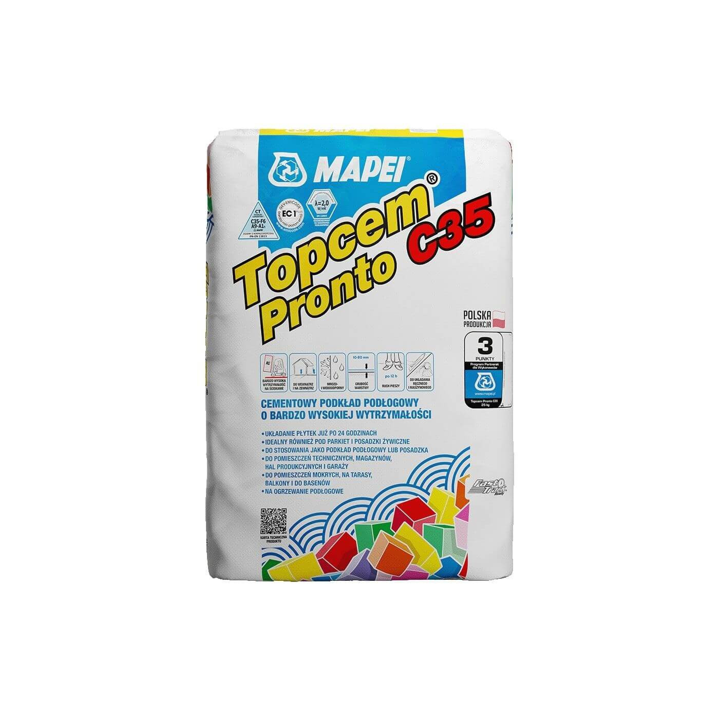 Cementowy Podkład Podłogowy Topcem Pronto C35 25 Kg Mapei Cementowy Podkład Podłogowy Topcem Pronto C35 25 Kg Mapei