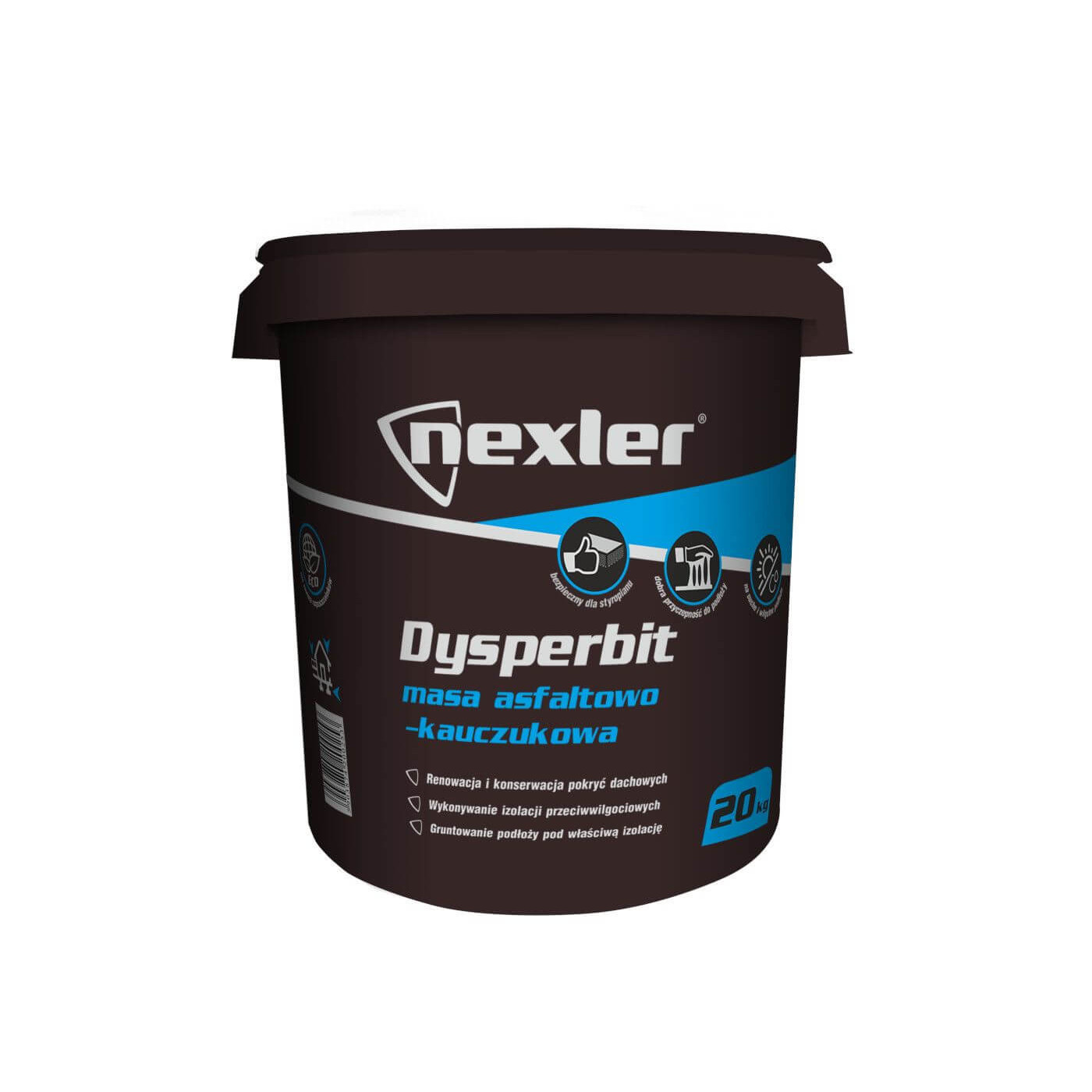 Masa Asfaltowo-Kauczukowa Dysperbit 10 Kg Nexler Masa Asfaltowo-Kauczukowa Dysperbit 10 Kg Nexler