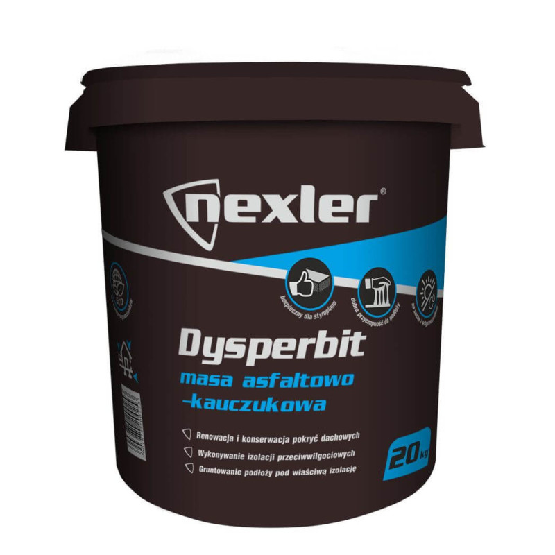 Masa Asfaltowo-Kauczukowa Dysperbit 10 Kg Nexler Masa Asfaltowo-Kauczukowa Dysperbit 10 Kg Nexler