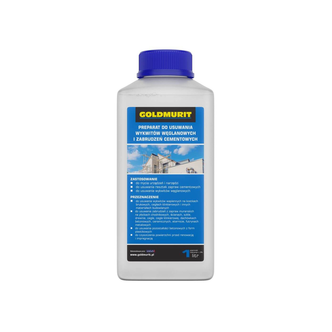 Super Czyścik - Usuwacz Zabrudzeń Cementowych 1l Goldmurit Super Czyścik - Usuwacz Zabrudzeń Cementowych 1l Goldmurit