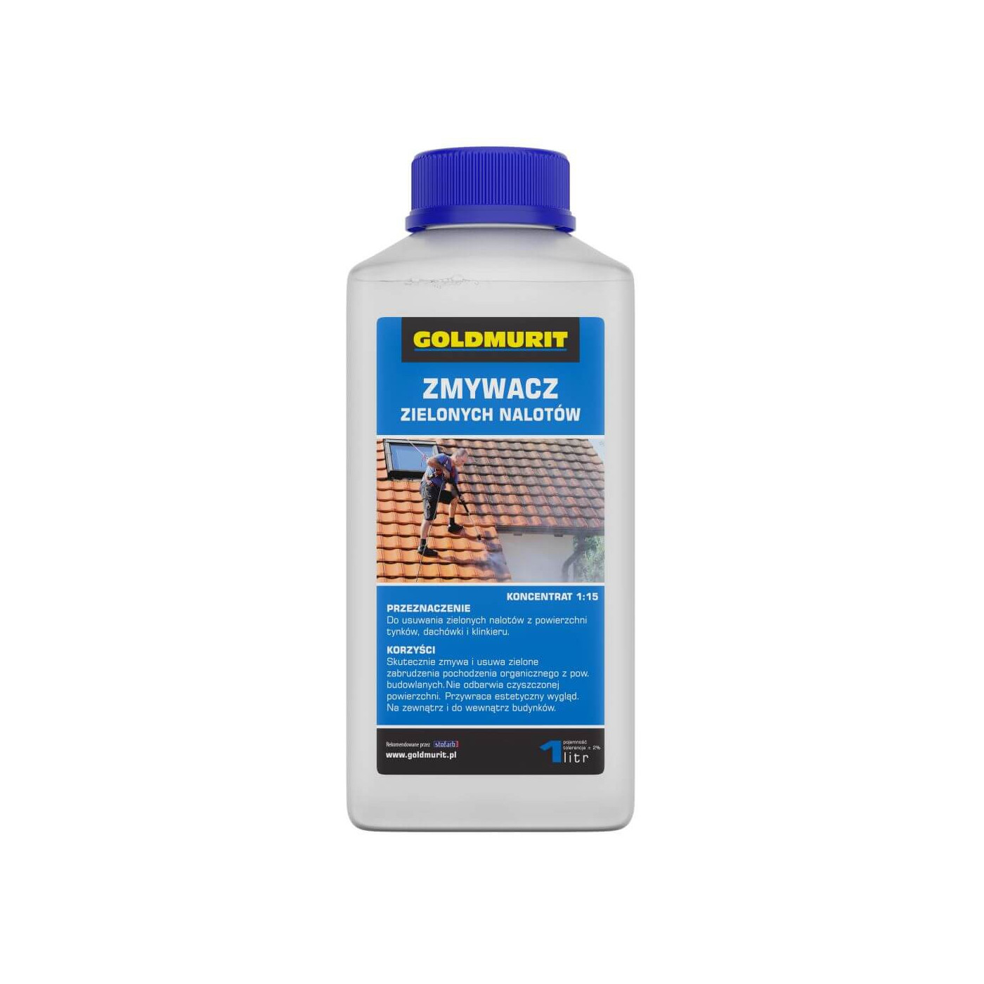 Zmywacz Zielonych Nalotów Koncentrat 1:15 1l Goldmurit Zmywacz Zielonych Nalotów Koncentrat 1:15 1l Goldmurit