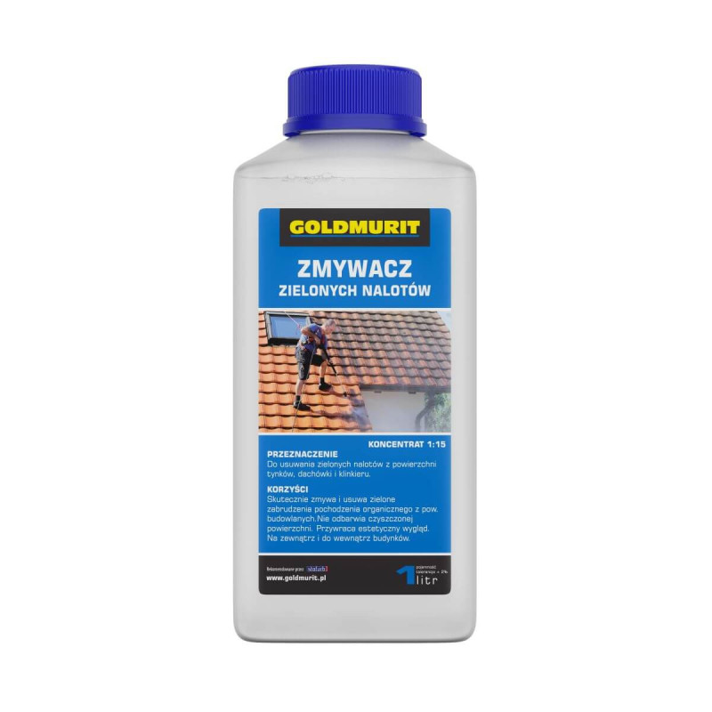 Zmywacz Zielonych Nalotów Koncentrat 1:15 1l Goldmurit Zmywacz Zielonych Nalotów Koncentrat 1:15 1l Goldmurit
