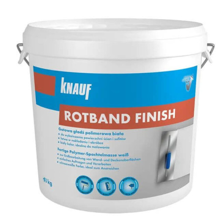 Gładź Gotowa Polimerowa Rotband Finish 18 kg Knauf