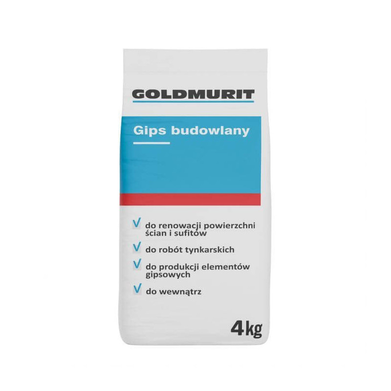 Gips Budowlany 4kg Goldmurit Gips Budowlany 4kg Goldmurit