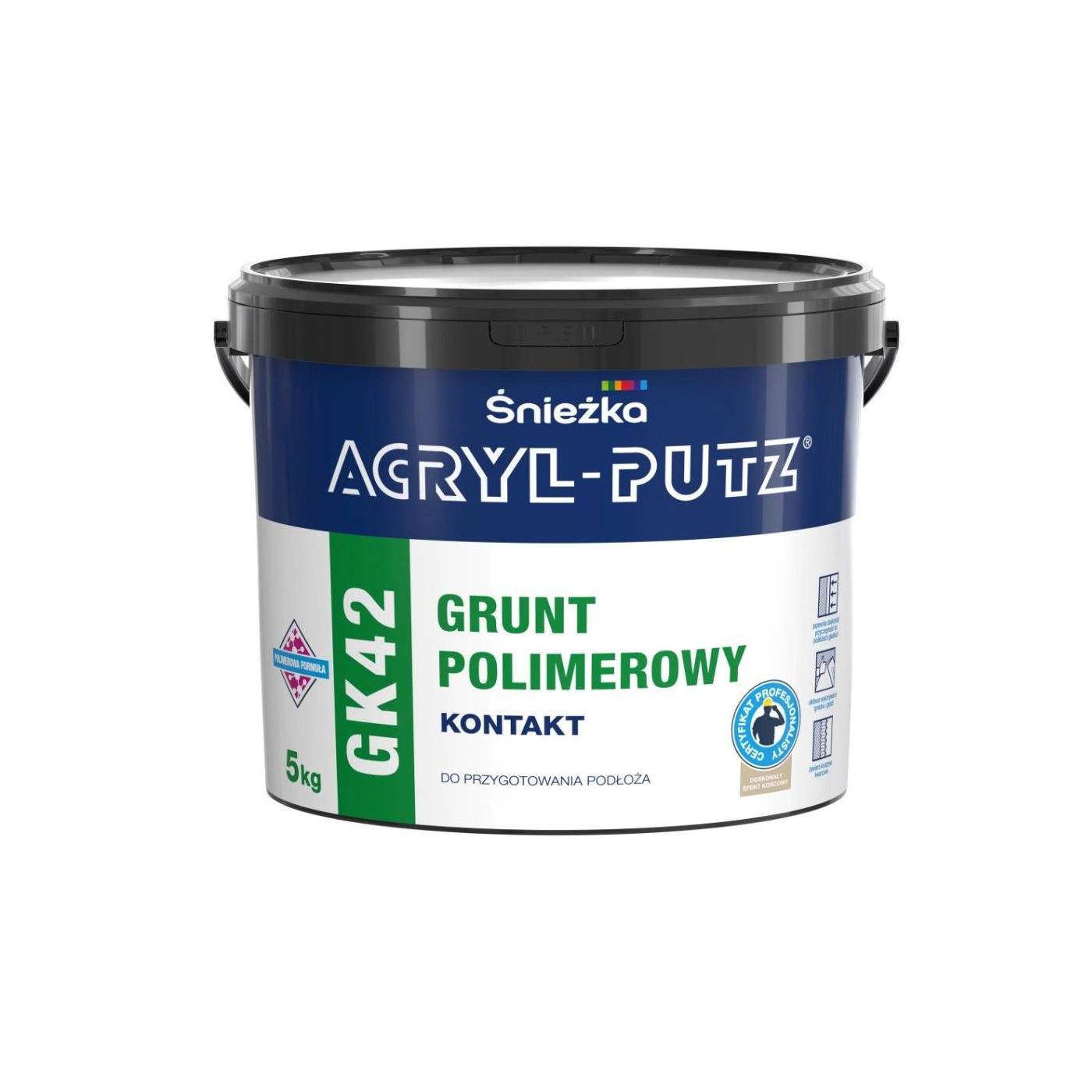 Grunt Polimerowy Acryl Purz GK42 5kg Śnieżka Grunt Polimerowy Acryl Purz GK42 5kg Śnieżka