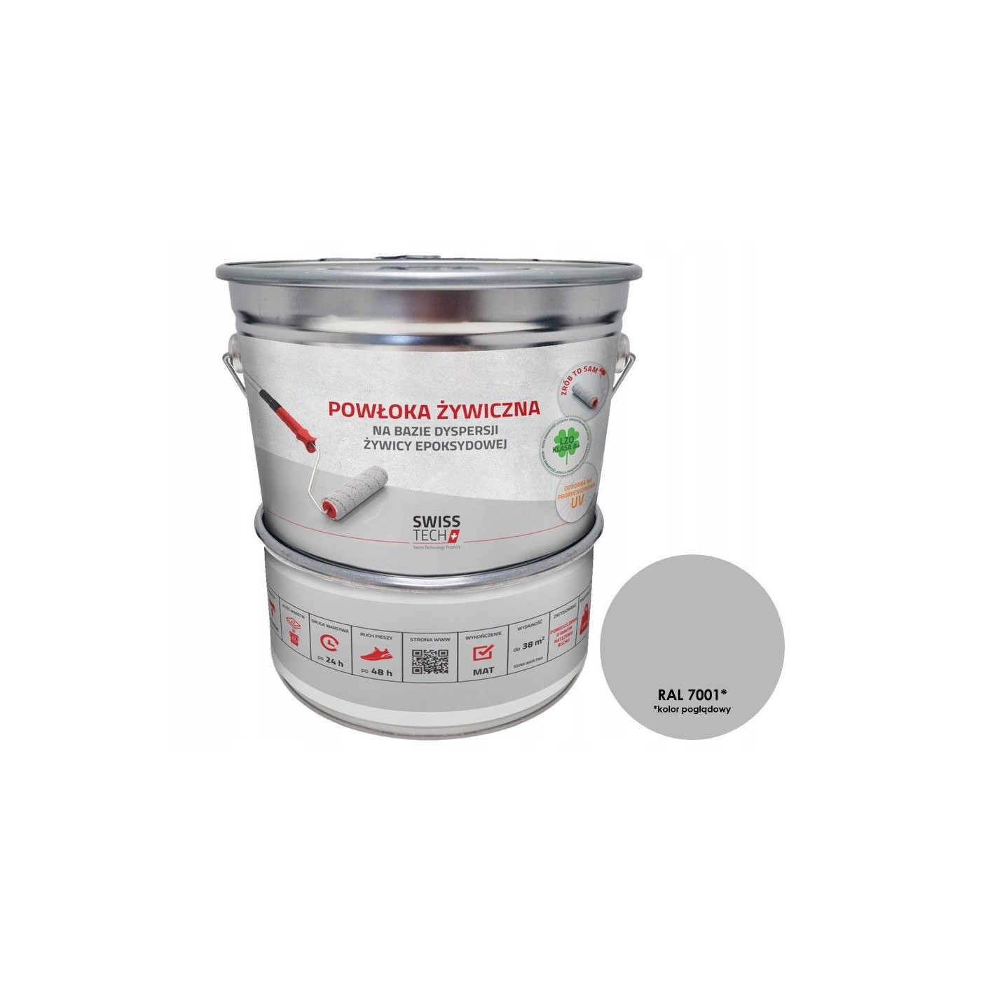 Powłoka Żywiczna RAL 7001 SwissTech Powłoka Żywiczna RAL 7001 SwissTech