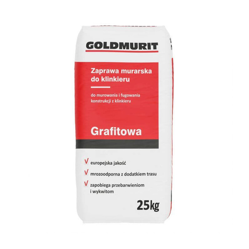 Zaprawa Murarska Do Klinkieru Grafit 25kg Goldmurit Zaprawa Murarska Do Klinkieru Grafit 25kg Goldmurit