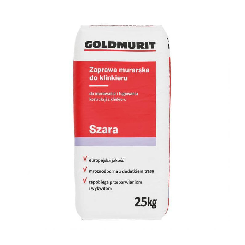 Zaprawa Murarska Do Klinkieru Szara 25kg Goldmurit Zaprawa Murarska Do Klinkieru Szara 25kg Goldmurit