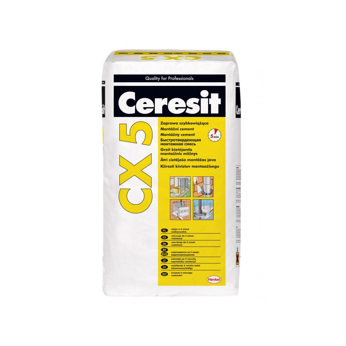 Zaprawa Szybkowiążąca CX 5 Worek 5 kg Ceresit Zaprawa Szybkowiążąca CX 5 Worek 5 kg Ceresit