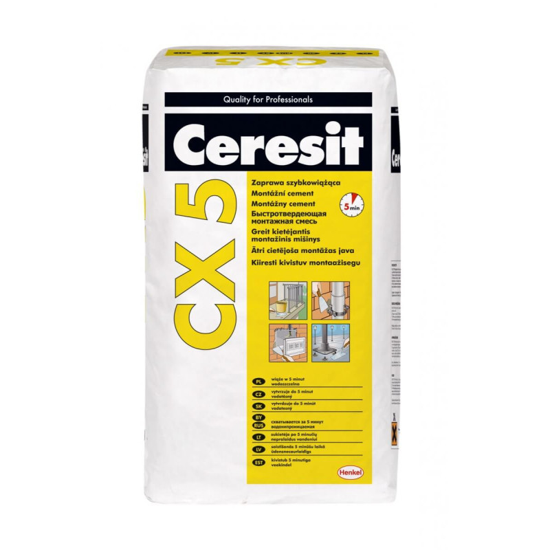 Zaprawa Szybkowiążąca CX 5 25 kg Ceresit Zaprawa Szybkowiążąca CX 5 25 kg Ceresit
