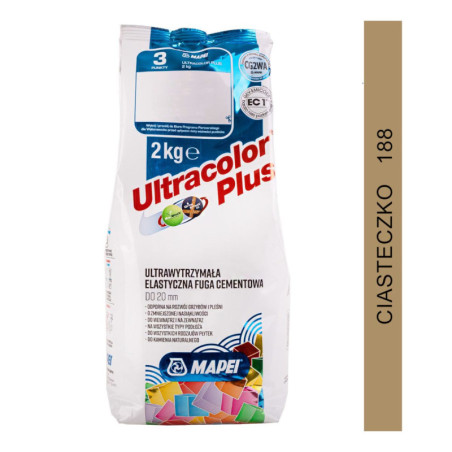 Fuga Ultracolor Plus Ciasteczkowy Biały 188 2 kg Mapei