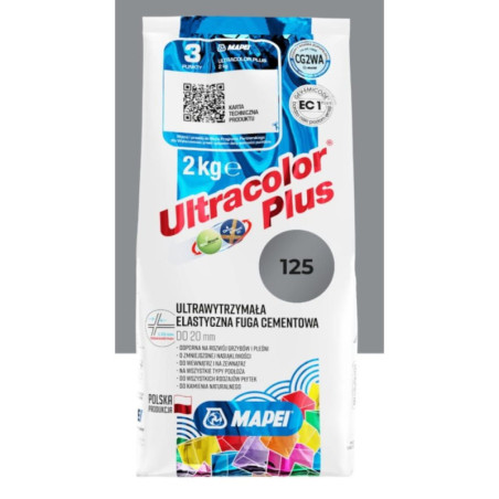 Fuga Ultracolor Plus Zamkowy Szary 125 2 kg Mapei