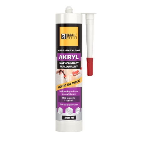 Silikon Akryl Natychmiast Malowalny 300ml Bausolid