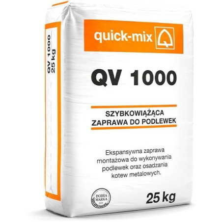 Zaprawa Szybkowiążąca Do Podlewek 25kg QV 1000 Quick Mix