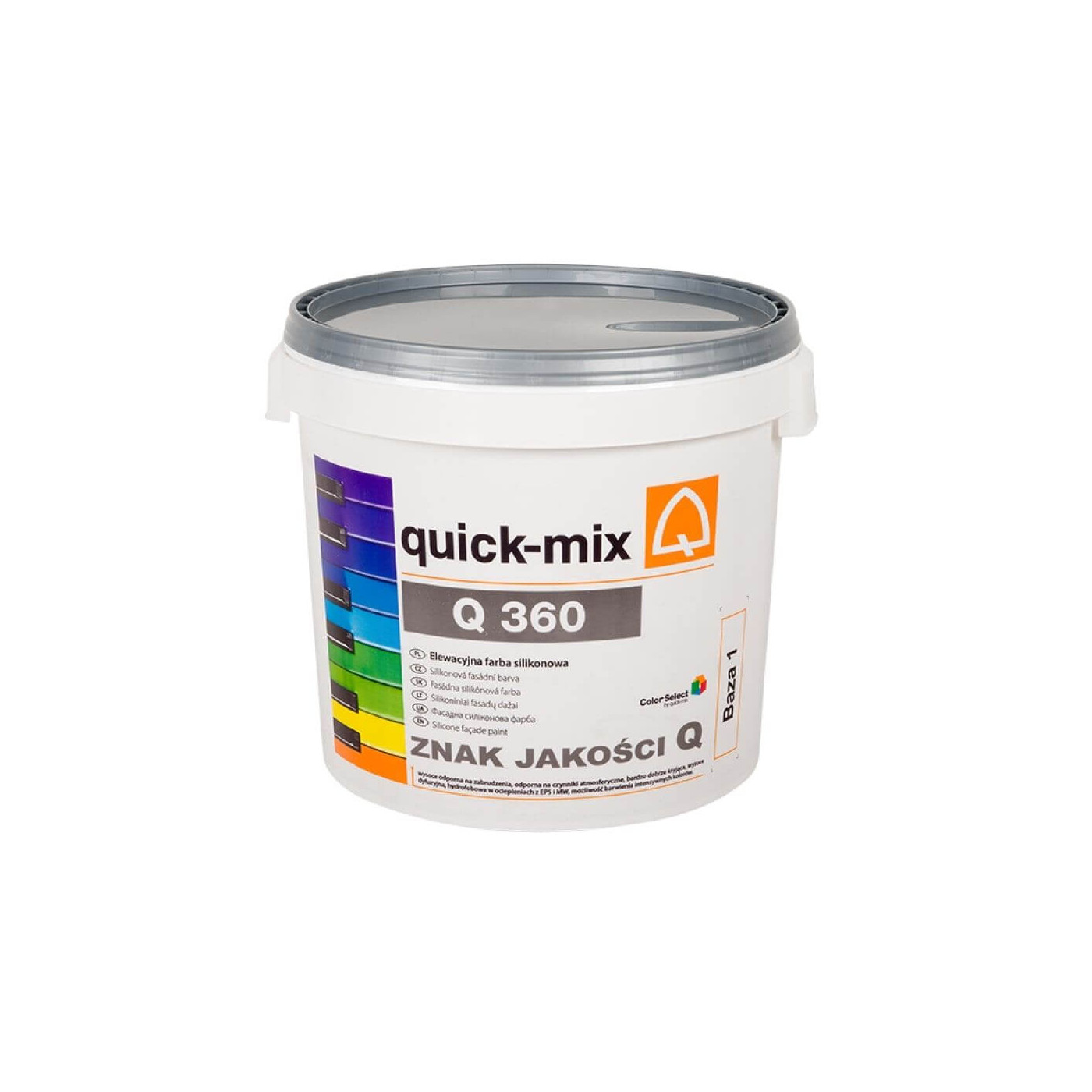 Farba Elewacyjna Silikonowa Q 360 Baza 1 5L Quick Mix Farba Elewacyjna Silikonowa Q 360 Baza 1 5L Quick Mix
