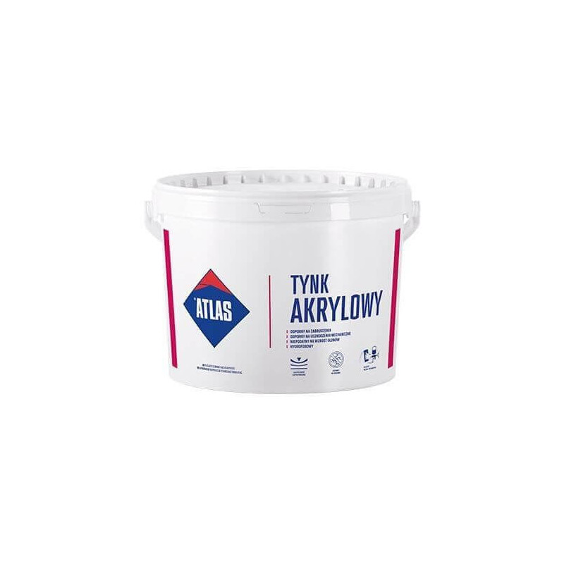 Baza Tynku Akrylowego N15 Szary 25 Kg Atlas Baza Tynku Akrylowego N15 Szary 25 Kg Atlas