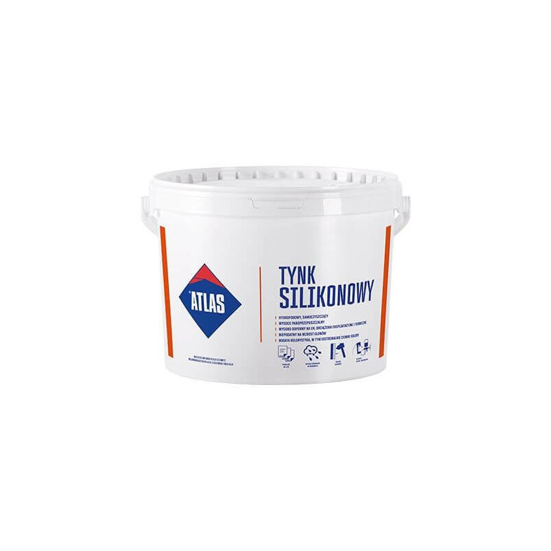 Baza Tynku Silikonowego N15 Biała 25 Kg Atlas Baza Tynku Silikonowego N15 Biała 25 Kg Atlas