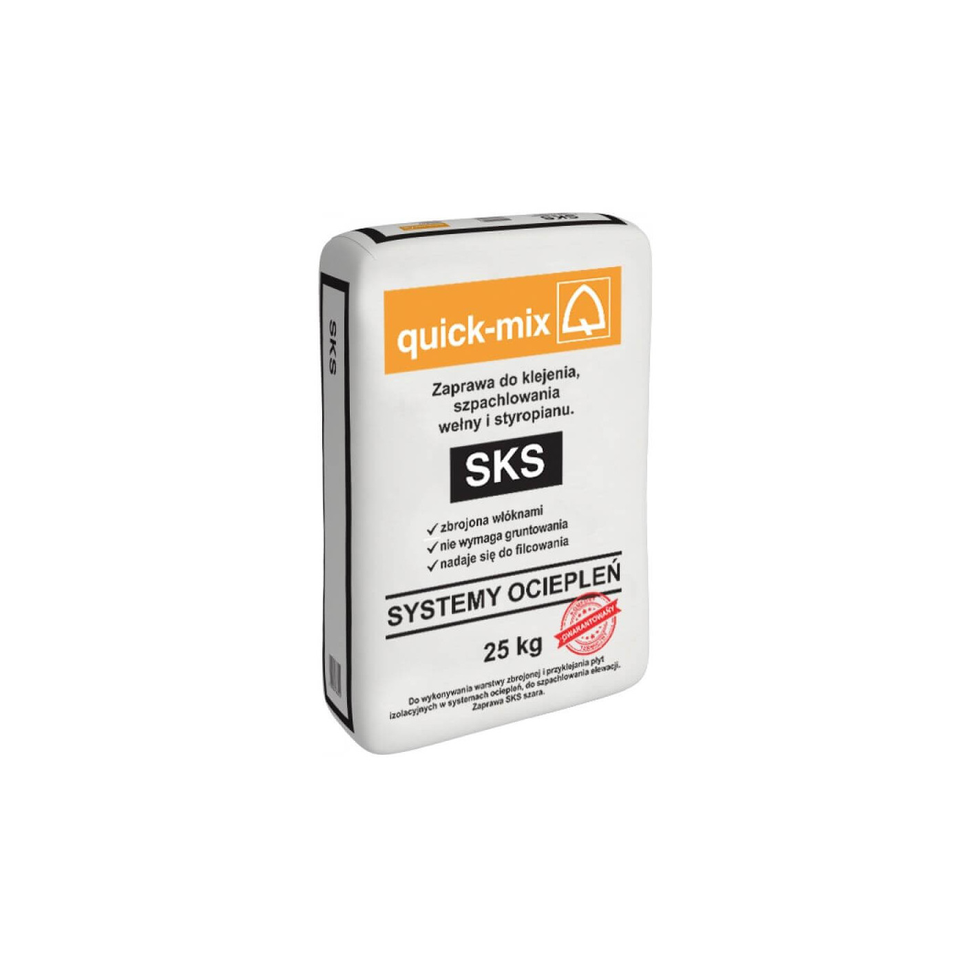 Zaprawa Do Klejenia I Szpachlowania Wełny I Styropianu Sks 25 Kg Szary Quick Mix Zaprawa Do Klejenia I Szpachlowania Wełny I Styropianu Sks 25 Kg Szary Quick Mix