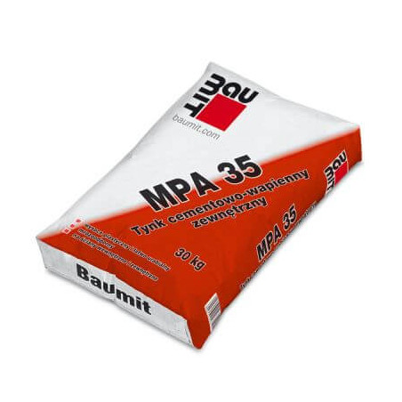 Tynk Cementowo Wapienny Zewnętrzny Mpa 35 30Kg Baumit