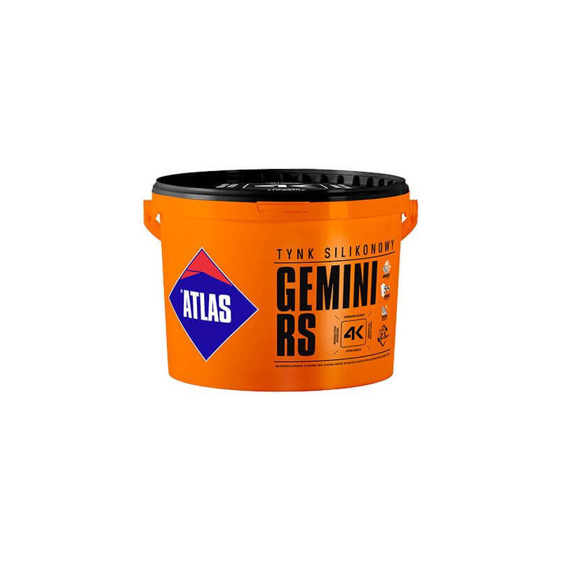 Tynk Silikonowy Sah N15 Gemini Rs Baza Biała 25Kg Atlas Tynk Silikonowy Sah N15 Gemini Rs Baza Biała 25Kg Atlas