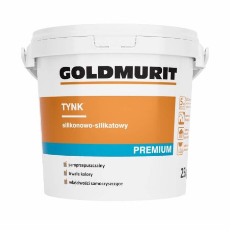 Tynk Silikatowo-Silikonowy Baranek 1,5Mm Baza 1 25Kg Goldmurit