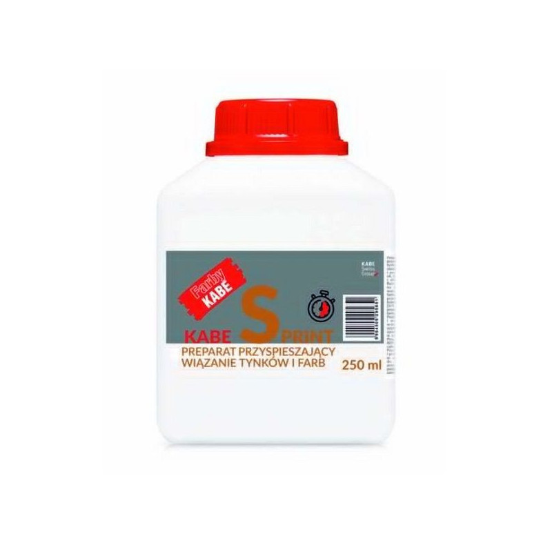 Preparat Przyspieszający Wiązanie Tynków I Farb Sprint 0,25 L Kabe Preparat Przyspieszający Wiązanie Tynków I Farb Sprint 0,25 L Kabe
