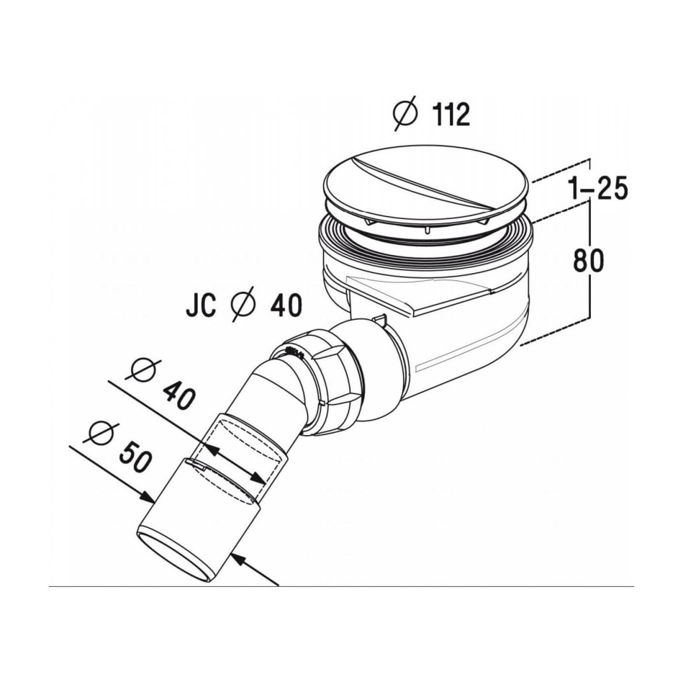 Syfon Brodzikowy Turboflow TB90P Radaway Syfon Brodzikowy Turboflow TB90P Radaway