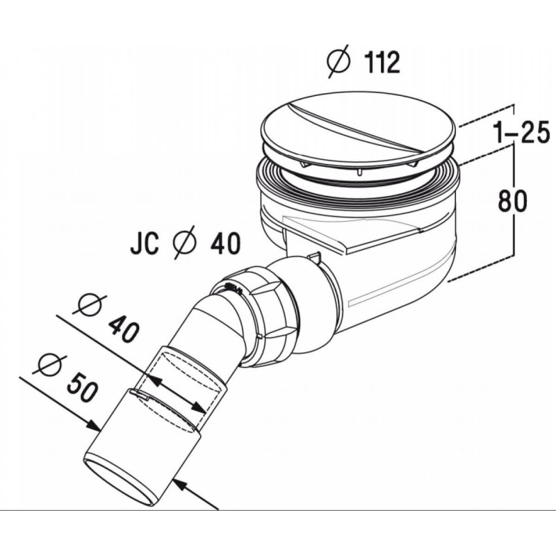Syfon Brodzikowy Turboflow TB90P Radaway Syfon Brodzikowy Turboflow TB90P Radaway