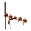 Bateria Wannowa 5-Otworowa Podtynkowa Y Miedź Szczotkowana Y1237-1SCPB Omnires Bateria Wannowa 5-Otworowa Podtynkowa Y Miedź Szczotkowana Y1237-1SCPB Omnires
