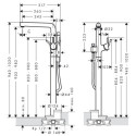 Bateria Wannowa Wolnostojąca Talis S Chrom 72412000 Hansgrohe Bateria Wannowa Wolnostojąca Talis S Chrom 72412000 Hansgrohe