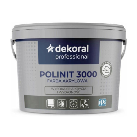 Farba Akrylowa Professional Polnit 3000 5L Biały Dekoral