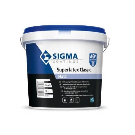 Farba Superlatex Classic mat 10L Baza ZN Sigma Coatings
