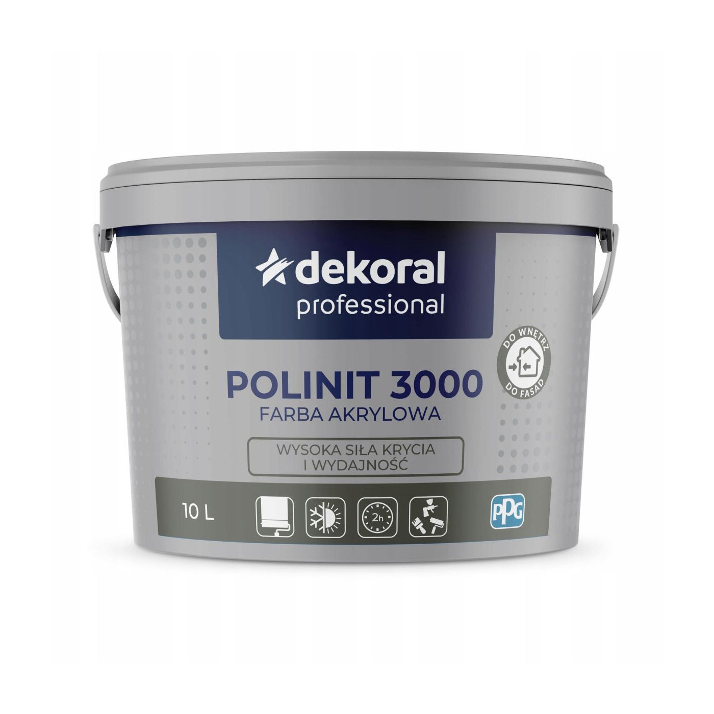 Farba Akrylowa Professional Polinit 3000 HS 10L Baza LN Dekoral Farba Akrylowa Professional Polinit 3000 HS 10L Baza LN Dekoral