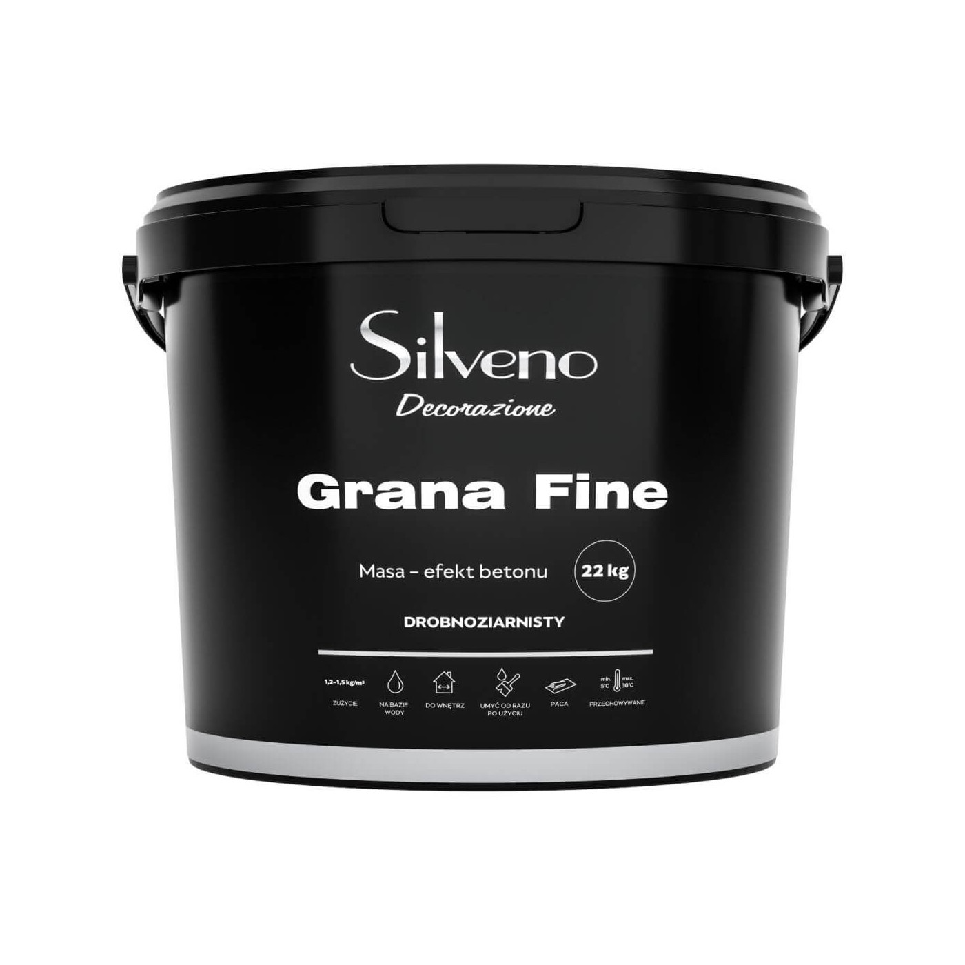 Tynk Drobnoziarnisty Decorazione Grana Fine Efekt Betonu 22kg Silveno Tynk Drobnoziarnisty Decorazione Grana Fine Efekt Betonu 22kg Silveno