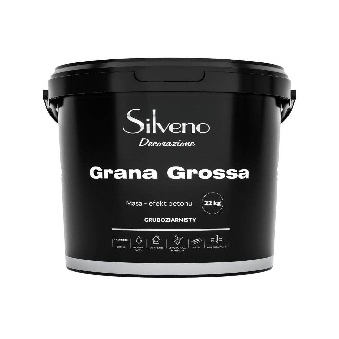 Tynk Gruboziarnisty Decorazione Grana Grossa Efekt Betonu 22kg Silveno Tynk Gruboziarnisty Decorazione Grana Grossa Efekt Betonu 22kg Silveno