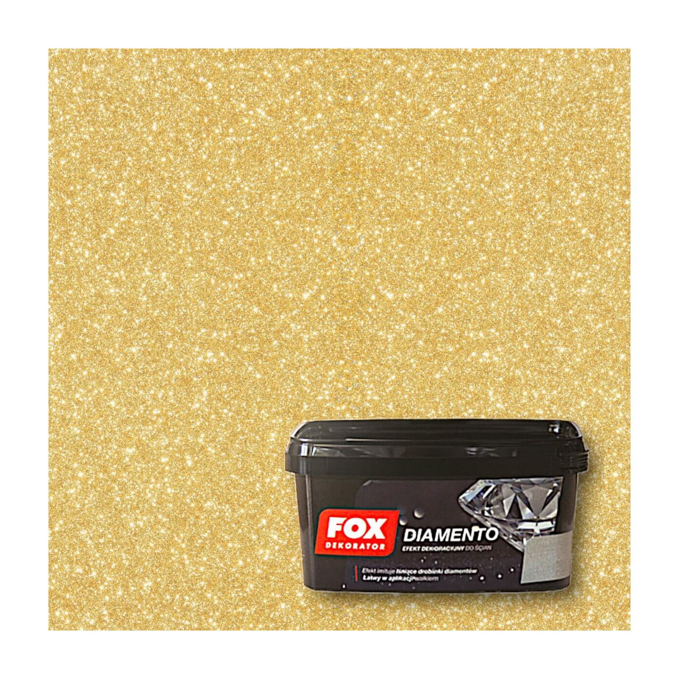 Farba Dekoracyjna Diamento Gold 1L Fox Farba Dekoracyjna Diamento Gold 1L Fox