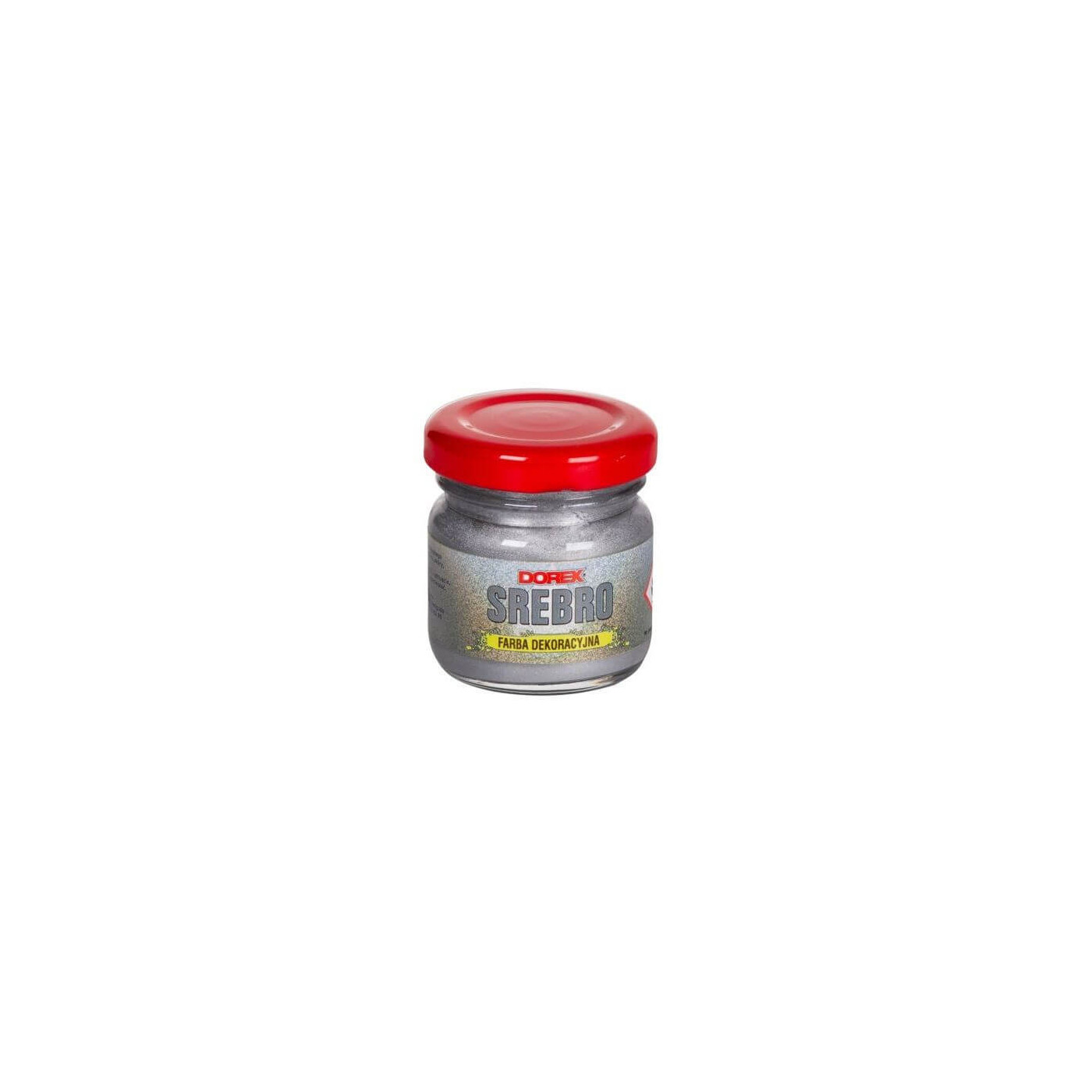 Farba Dekoracyjna Srebro 25ml Dorex Farba Dekoracyjna Srebro 25ml Dorex