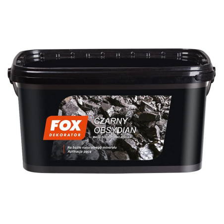 Tynk Dekoracyjny Czarny Obsydian 8 Kg Fox