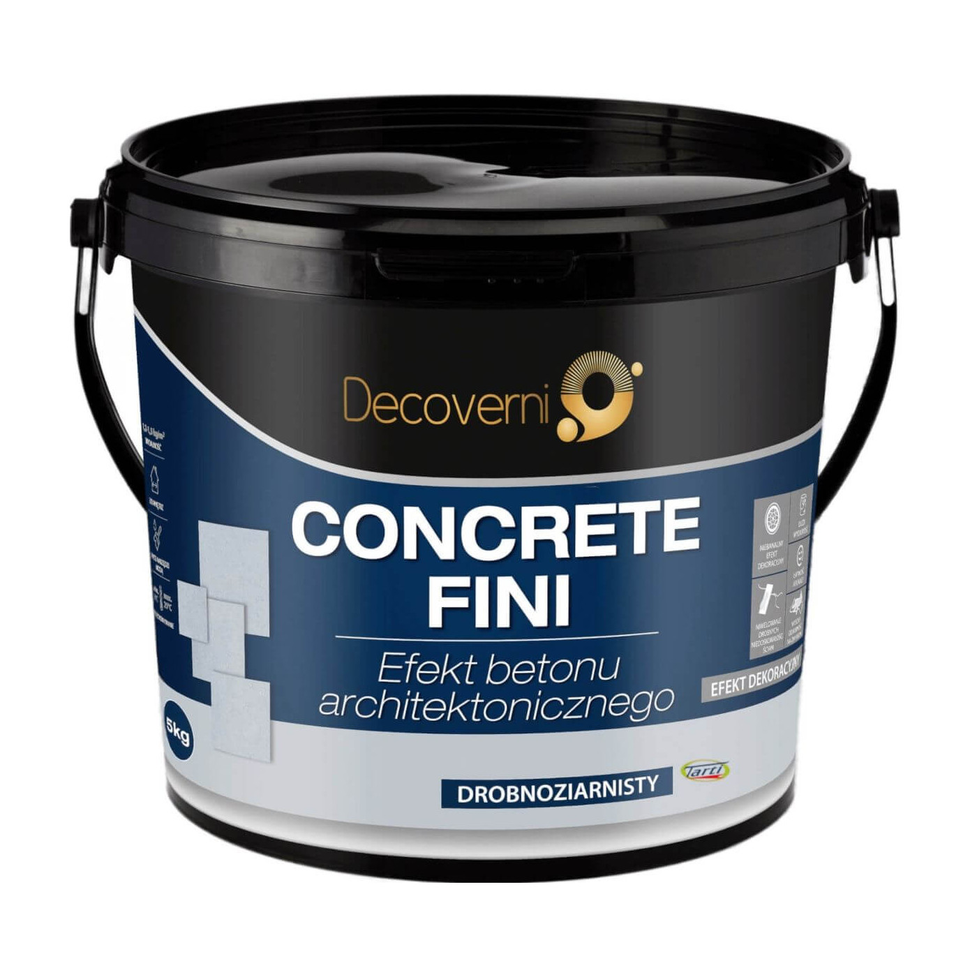 Tynk Dekoracyjny Concrete Fini Beton 5 kg Decoverni Tynk Dekoracyjny Concrete Fini Beton 5 kg Decoverni