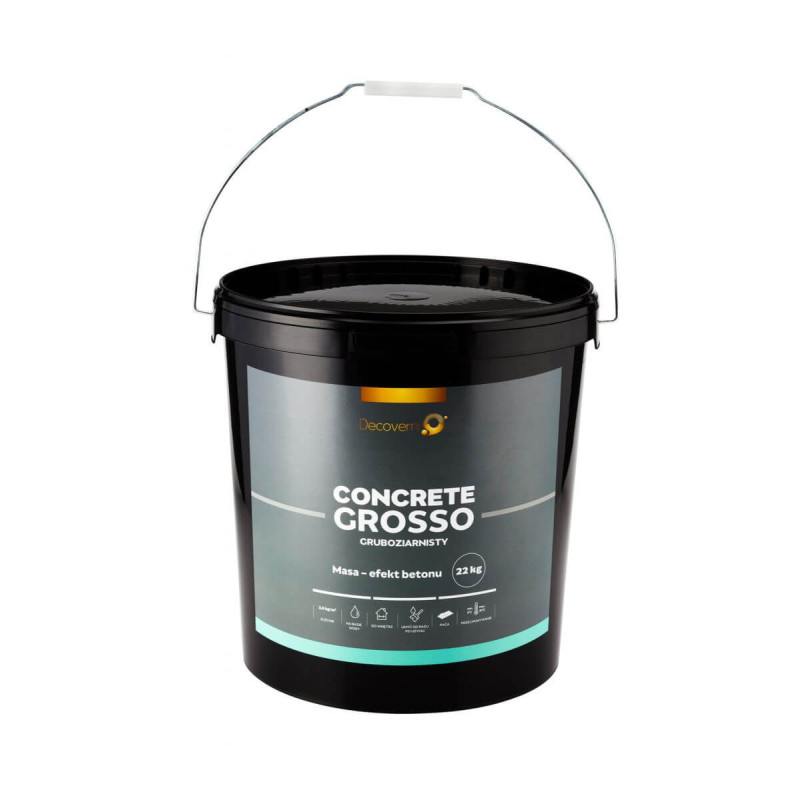Tynk Dekoracyjny Concrete Grosso Beton 22 kg Decoverni Tynk Dekoracyjny Concrete Grosso Beton 22 kg Decoverni