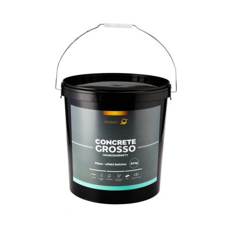 Tynk Dekoracyjny Concrete Grosso Beton 22 kg Decoverni