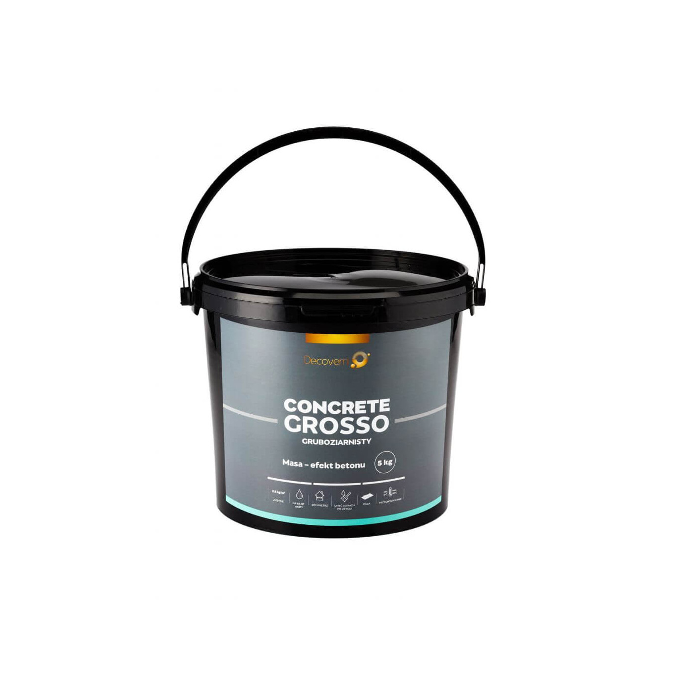 Tynk Dekoracyjny Concrete Grosso Beton 5 kg Decoverni Tynk Dekoracyjny Concrete Grosso Beton 5 kg Decoverni
