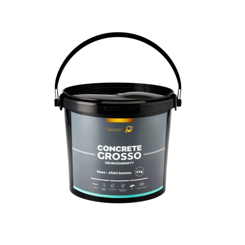 Tynk Dekoracyjny Concrete Grosso Beton 5 kg Decoverni Tynk Dekoracyjny Concrete Grosso Beton 5 kg Decoverni