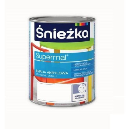 Emalia Akrylowa Supermal A500 Biały 0,4l Mat Śnieżka