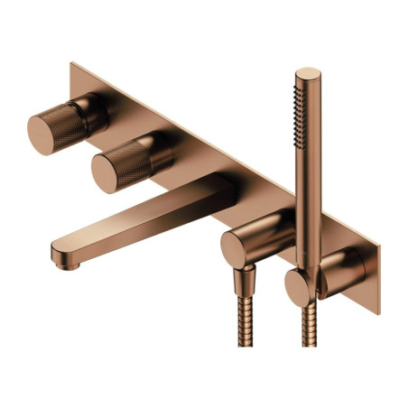 Bateria Wannowa Podtynkowa Contour Miedź Szczotkowana CT8037/1CPB Omnires